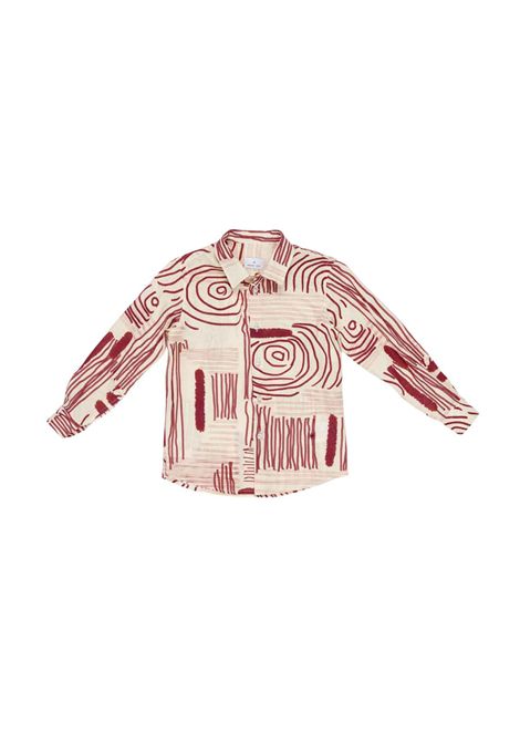 Camicia con stampa grafica MANUEL RITZ | MR3271AMARENA